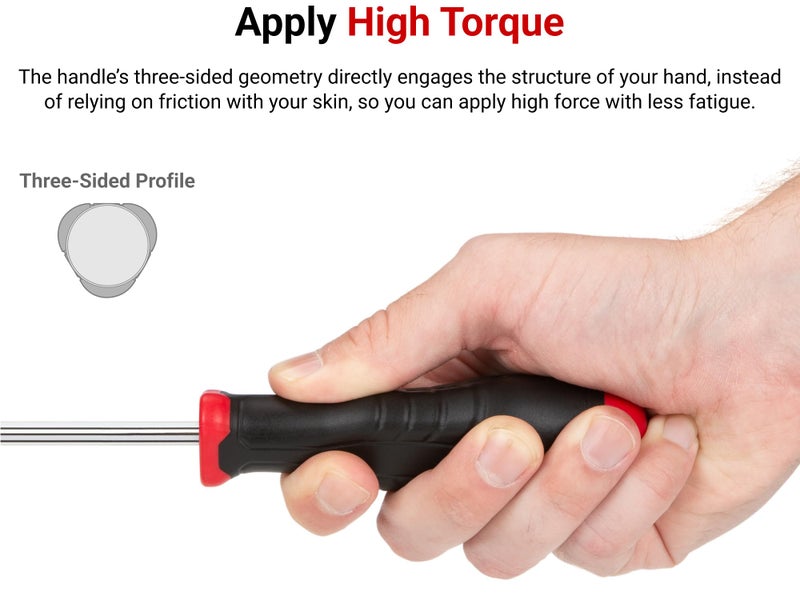 TEKTON 5/64 Inch Hex High-Torque Black Oxide Blade Screwdriver | DHX11079 | Made in USA - Image 2